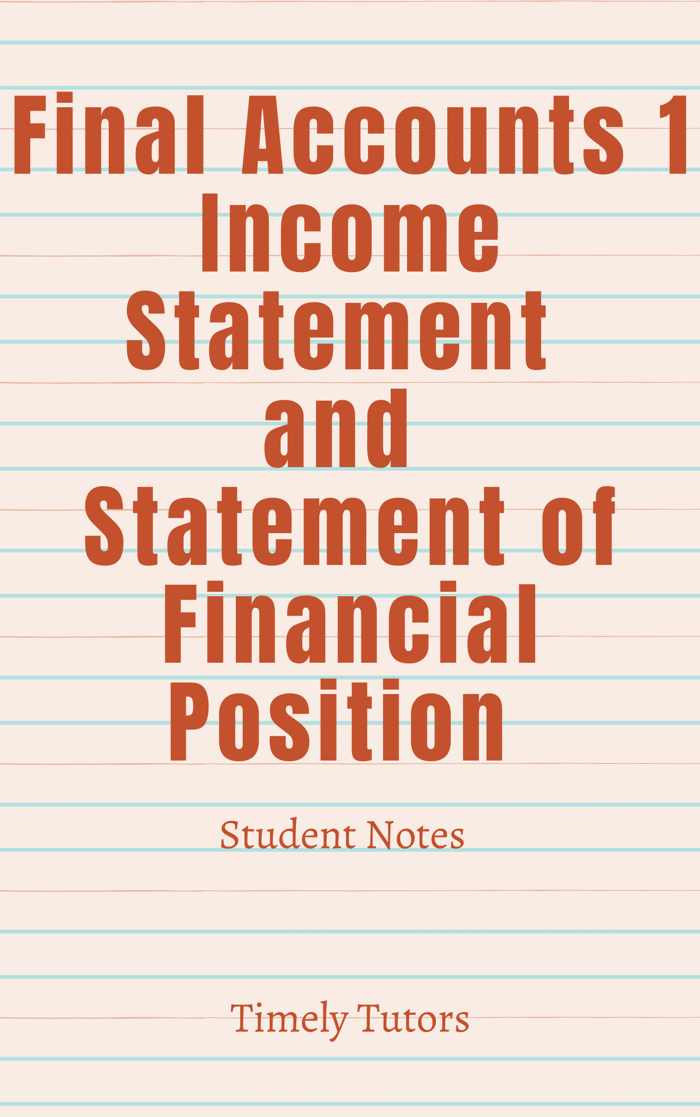 Final Accounts 1